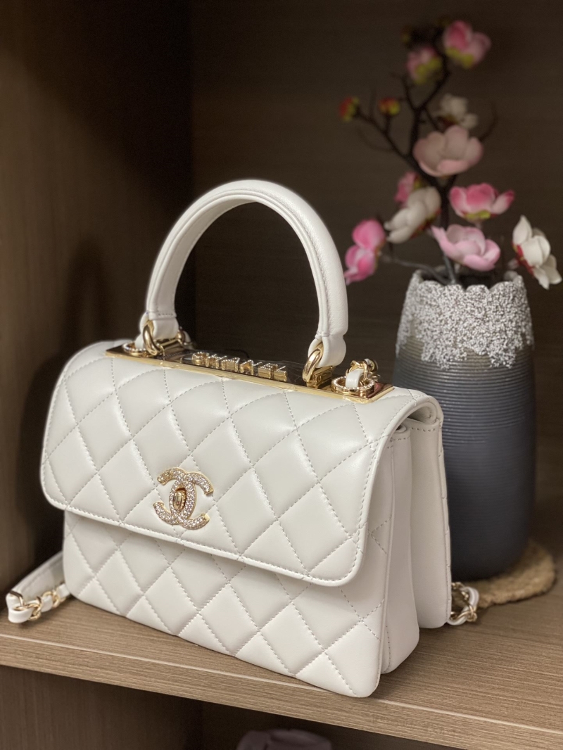 Ch*el top handle bags